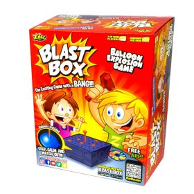   Spoločenská hra Blast Box Challenge – zručnostná hra s praskajúcim balónom