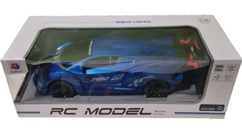 Diaľkovo ovládané pretekárske auto Lamborghini – modré