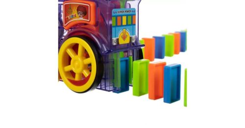 Farebný vláčik s dominom