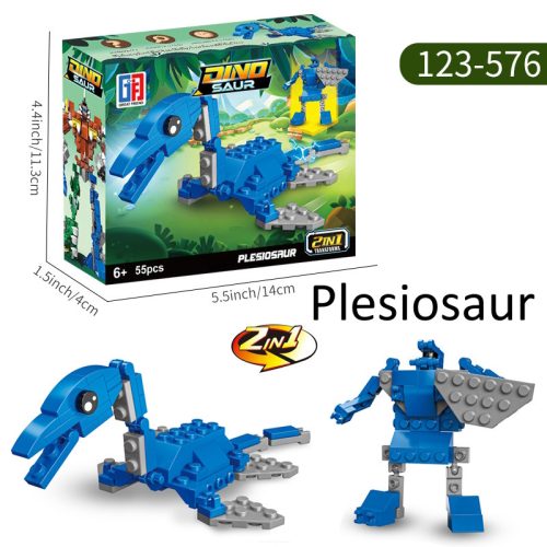 Dinosauří stavebnice 2 v 1 / až 4 v 1 – Morphing dinosauří série (60 ks)