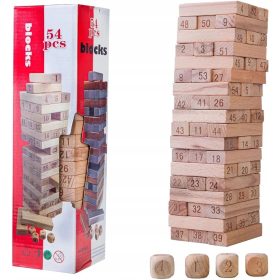 Číselná drevená Jenga