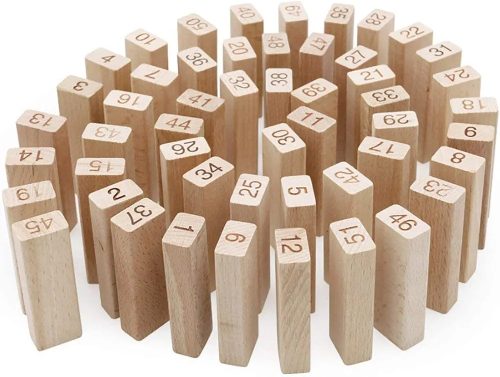 Číselná drevená Jenga