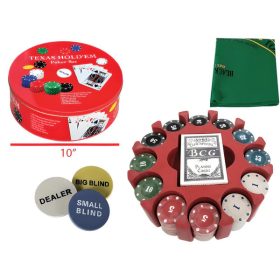   Texas Hold’em poker set s 240 žetónmi a hracou podložkou