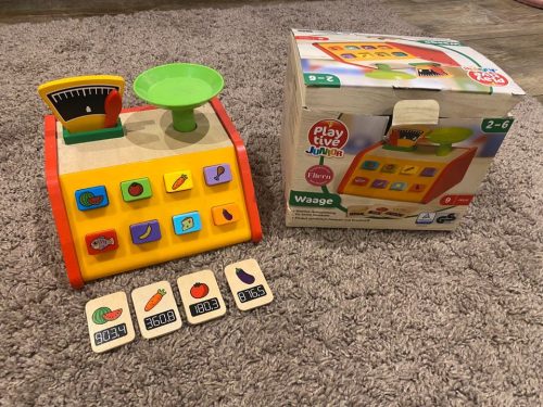 Drevená hračka váha