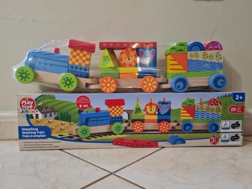 Drevený edukačný vláčik