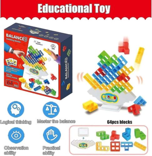 Tetris puzzle balančná spoločenská hra