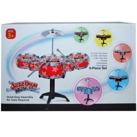 Detská bicie súprava na stojane – 6-dielna