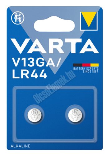 Varta alkalická gombíková batéria 2 ks – 1,5V (LR44/AG13)