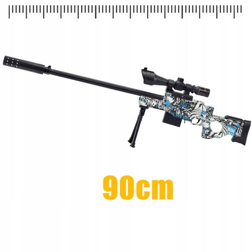 Ostreľovačka s gélovými guľôčkami – modrá farba