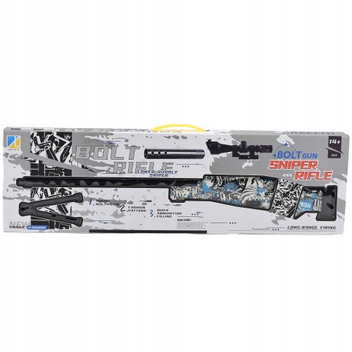 Ostreľovačka s gélovými guľôčkami – modrá farba