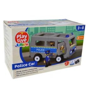 Drevený väzenský transportér s policajtom