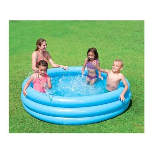 Krištáľový trojkomorový bazén – 147 x 33 cm, modrý