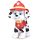 Plyšová figúrka Marshall 20 cm – Paw Patrol (Labková patrola) – hasičský psík – Nickelodeon, Play by Play