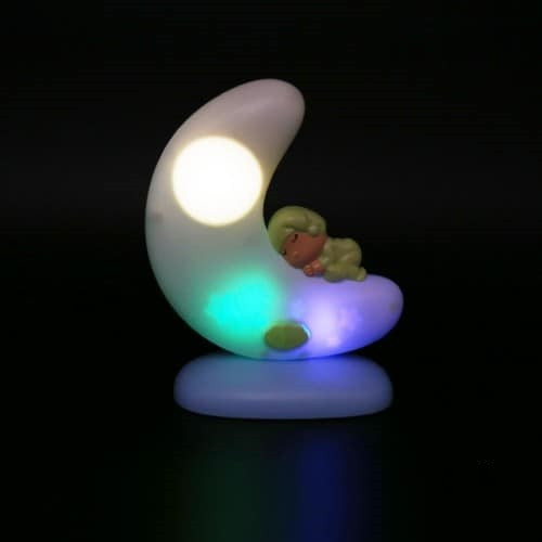 Hudobná nočná lampa v tvare mesiaca