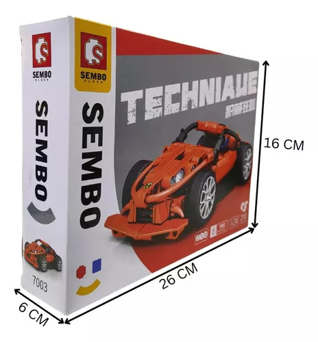 Stavebnica pretekárskeho auta – 210 dielov