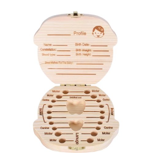 Chlapčenská krabička na mliečne zuby – anglická verzia pamätná