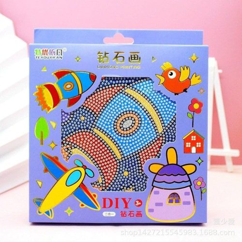 Diamantová mozaika – Motív motýľ / kozmonaut