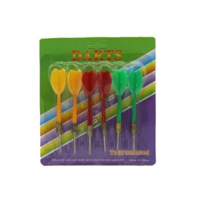 Darts šípky – kovové, 6 ks