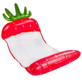 Nafukovacie vodné hojdacie ležadlo – jahodový vzor