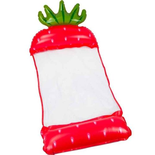 Nafukovacie vodné hojdacie ležadlo – jahodový vzor