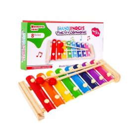 Farebný drevený xylofón pre deti