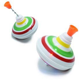 Hudobná a farebne svietiaca točiaca hračka