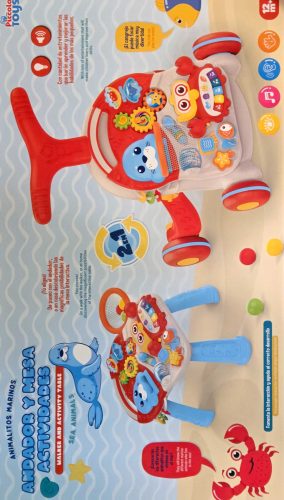 Detské chodítko a hudobný stolík – 2 v 1 vzdelávacia hračka pre bábätká