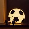 Silikónová nočná lampa futbalová lopta s dotykovým ovládaním