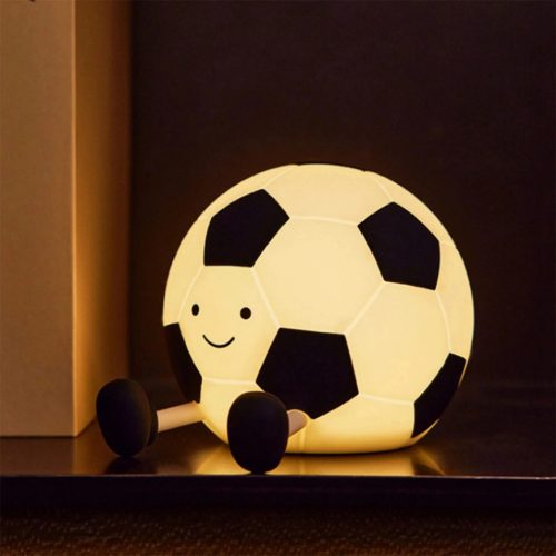 Silikónová nočná lampa futbalová lopta s dotykovým ovládaním
