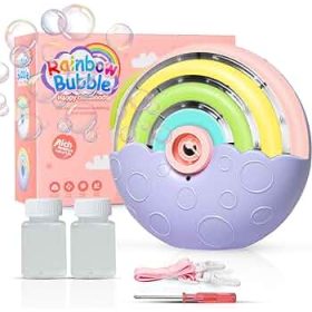 Dúhový bublifuk na rameno s nočným svetlom