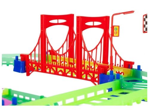 Autodráha s autíčkom – 123 dielov