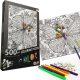 Vymaľovateľné puzzle s motýľom