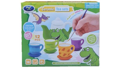 Mini maľovateľná porcelánová čajová súprava