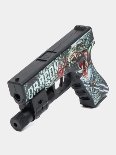 Manuálna gélová pištoľ s motívom draka – 18 cm