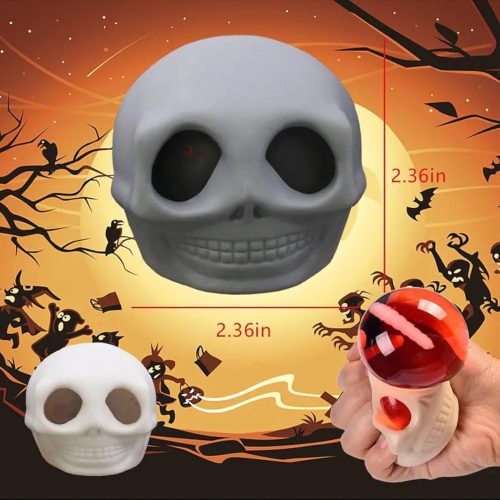 Mimozemská hlava s vypúľenými očami – antistresová hračka