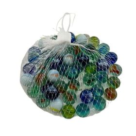 Sklenené guľôčky – 40 ks v sieťke