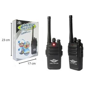  Detská vysielačka – walkie talkie set 2 ks – dosah 100 m, s batériami