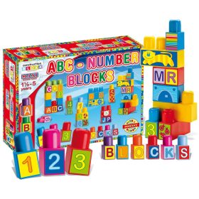 ABC – Plastové stavebné kocky s písmenami a číslami