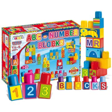 ABC – Plastové stavebné kocky s písmenami a číslami