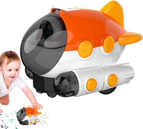 Červená ponorka so svetlami a hudbou