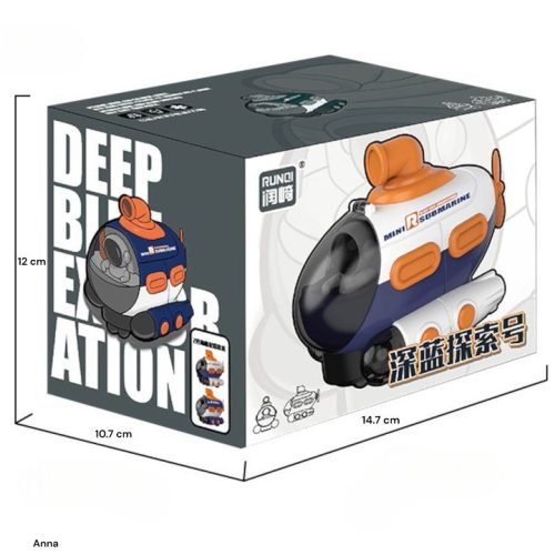 Červená ponorka so svetlami a hudbou