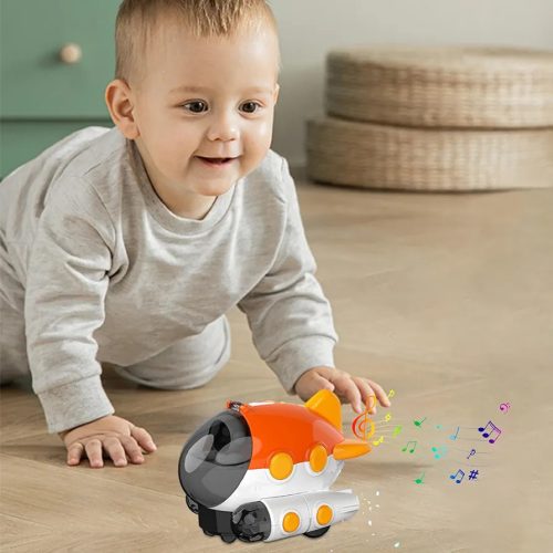 Červená ponorka so svetlami a hudbou