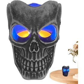 Sviečka v lebke na Halloween