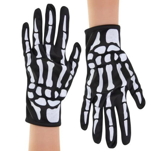 Rukavice s kostrovým vzorom