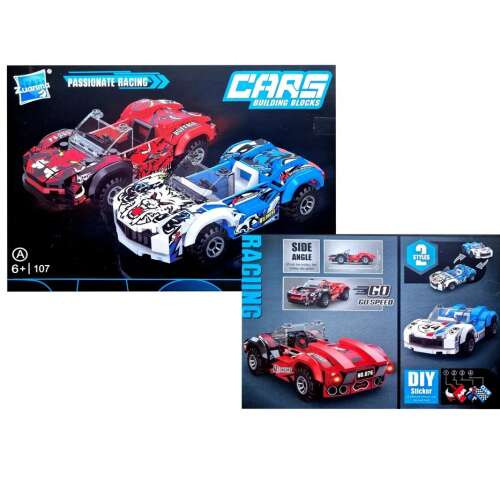 Športové auto – stavebnica z kociek