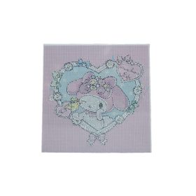 Diamantová mozaika – Zajačik v srdiečku