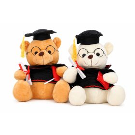   Promočné plyšové medvede vo viacerých veľkostiach – 19 a 24 cm, absolventi v hnedej a bielej farbe