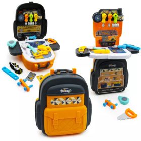   Detská sada náradia 4 v 1 v batohu – 26-dielna kreatívna stavebnica